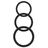 Get Lock Lot de 3 cockrings Silicone Magnum Force Noir